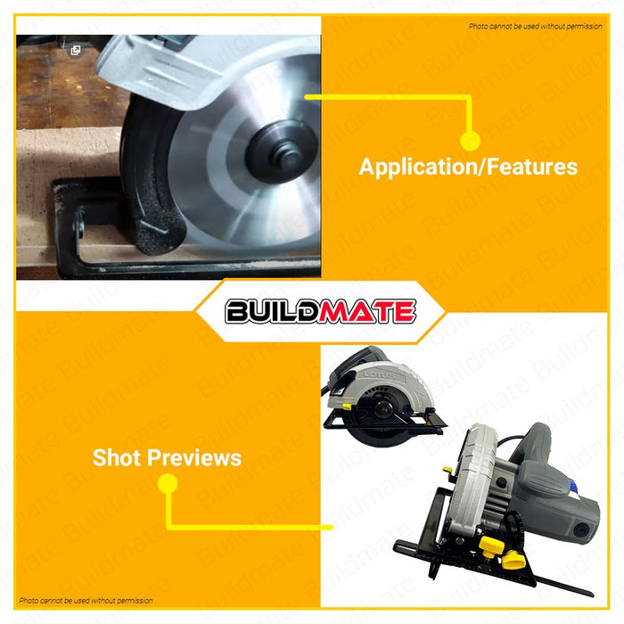 LOTUS Circular Saw 1500W with 185mm TCT Blade for Wood Cutter Cutting LTCS1500X •BUILDMATE•