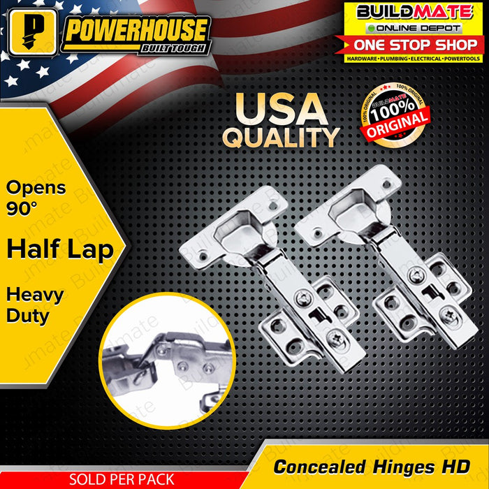 POWERHOUSE Regular Concealed Hinges SOLD BY PAIRS •BUILDMATE• PHDH