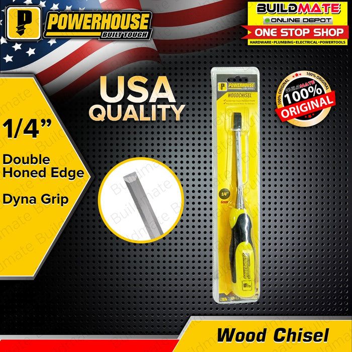 POWERHOUSE Dyna Grip Wood Chisel 1/4" | 3/8" | 1/2" | 5/8" | 3/4" SOLD PER PIECE •BUILDMATE• PHHT