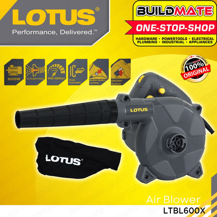 LOTUS 600w Electric Blower Air / Vacuum Variable Speed LTBL600X •BUILDMATE• LPT LUTOS