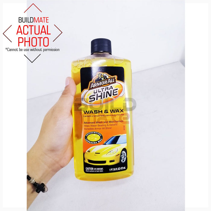 ARMOR ALL Ultra Shine Wash & Wax Car Shampoo 473ml (16Fl OZ) •BUILDMATE•