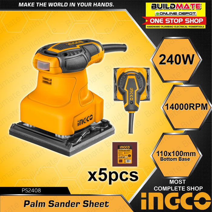 [COMBO G] INGCO Impact Drill + Circular Saw + Palm Sander + Router Trimmer + Jigsaw +FREE IPT