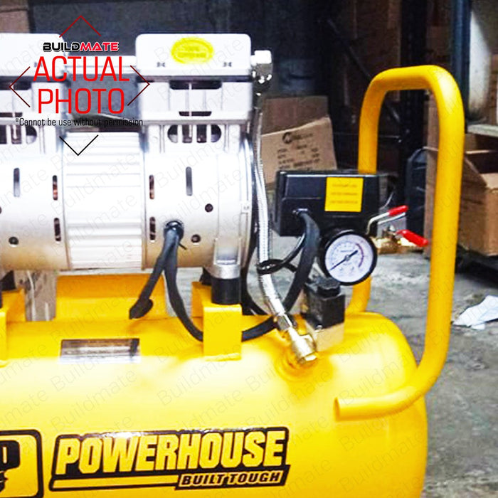 POWERHOUSE Oil And Noise Less Air Compressor 30 Liters 1HP PH-OLESS-30L-1HP •BUILDMATE•