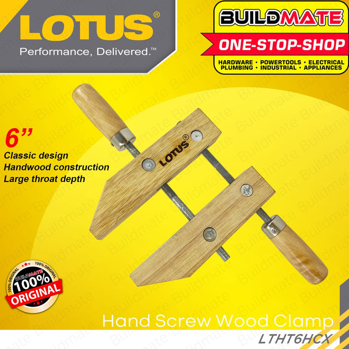 LOTUS Hand Screw Wood Clamp 6" LTHT6HCX •BUILDMATE• LHT