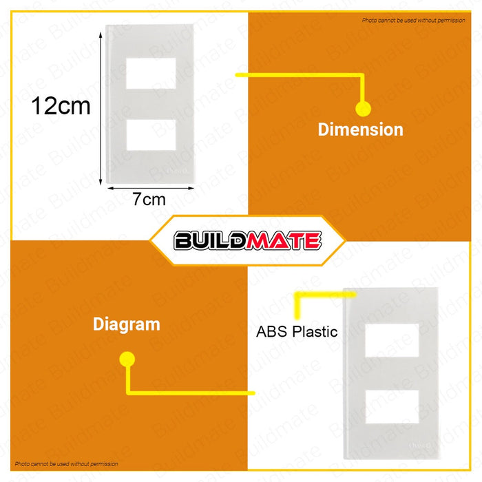 OMNI 2-Gang Plate WWP-112 WIDE SERIES •BUILDMATE•