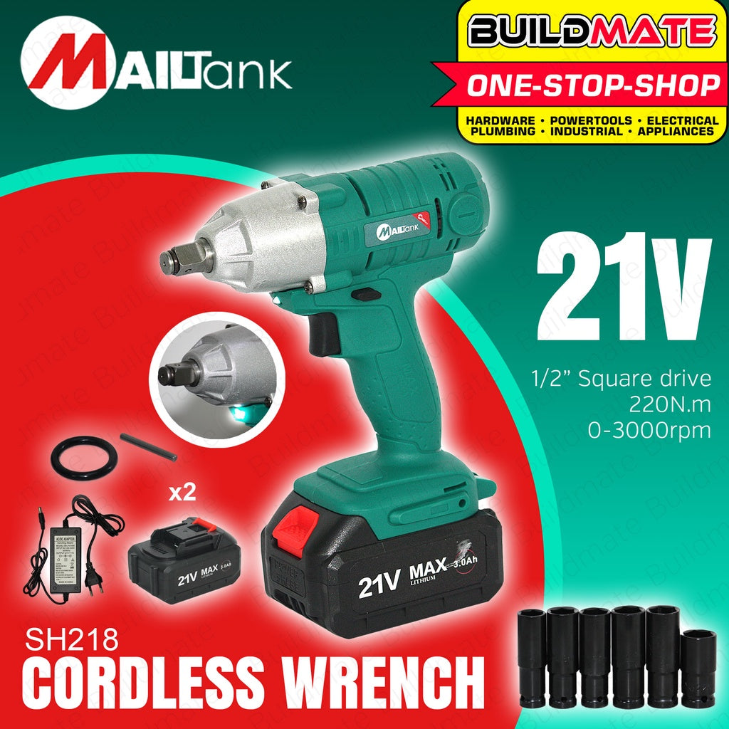 MAILTANK Cordless Impact Wrench 21V with LED Worklight SH218