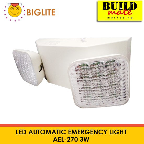 BIGLITE LED Automatic Emergency Light 3W AEL-270 •BUILDMATE•