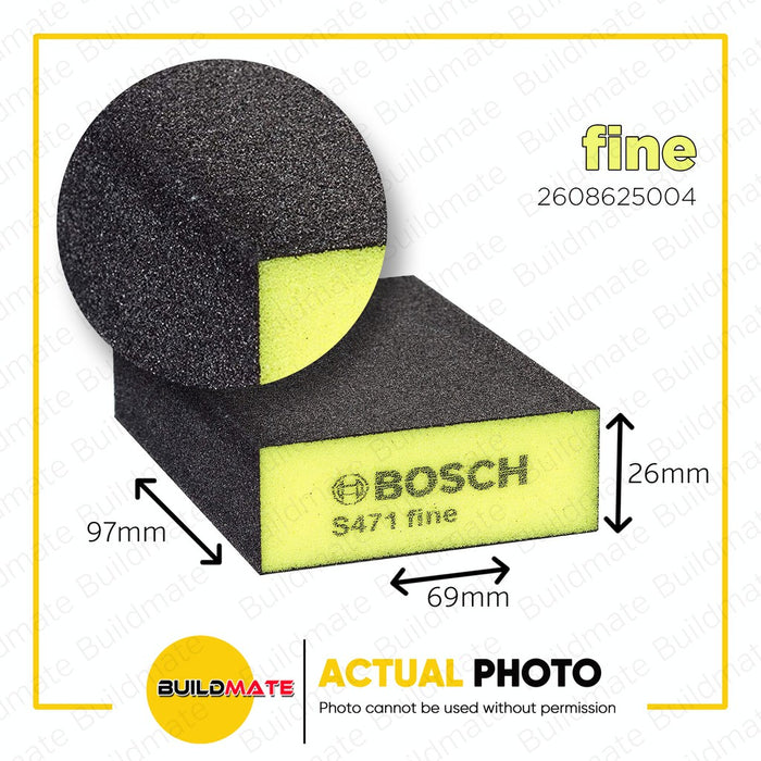 BOSCH Professional Color Foam Sanding Block 69 x 97 x 26 SOLD PER PIECE •BUILDMATE• BAX