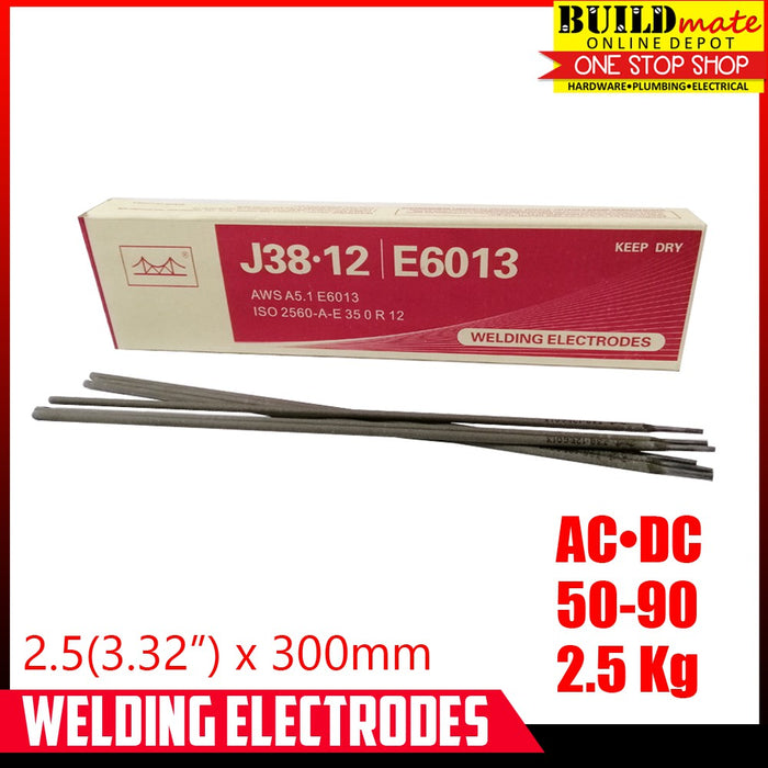 2.5KG Golden Bridge Welding Rod E6013 3/32" 2.5mm SOLDPERBOX •BUILDMATE•