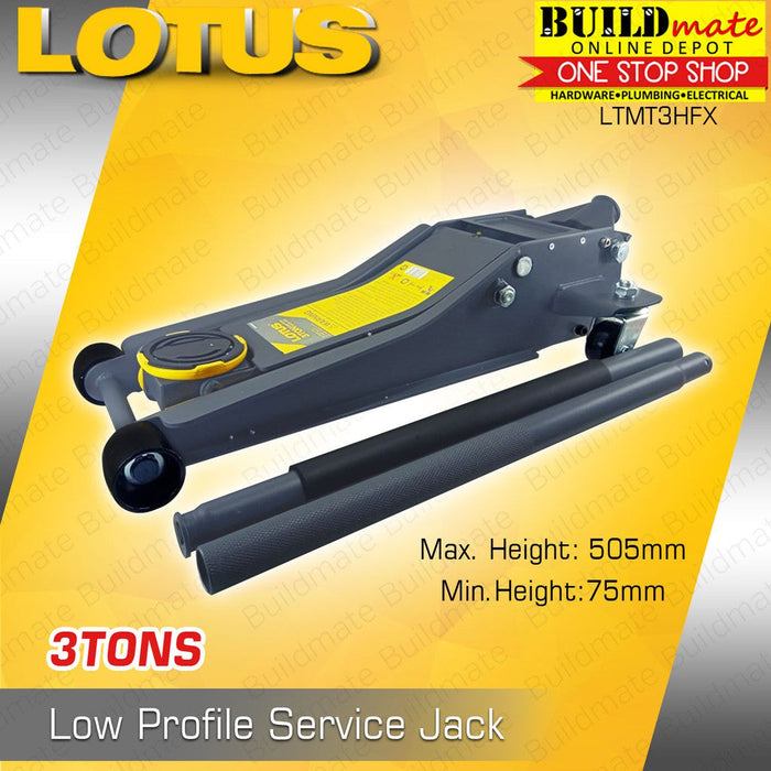 LOTUS Low Profile Service Jack 3 TONS LTMT3HFX •BUILDMATE• LHT