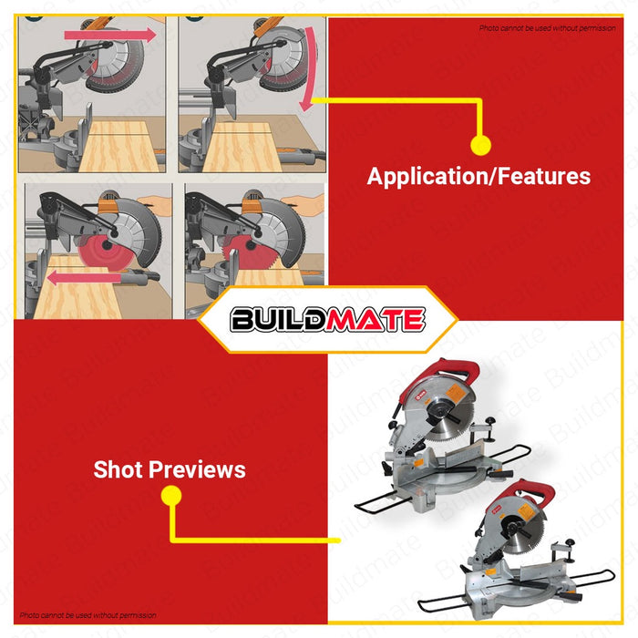 KEN 7210 Miter Mitre Saw Compound Chop Saw 1650W 255mm 100% ORIGINAL / AUTHENTIC •BUILDMATE•