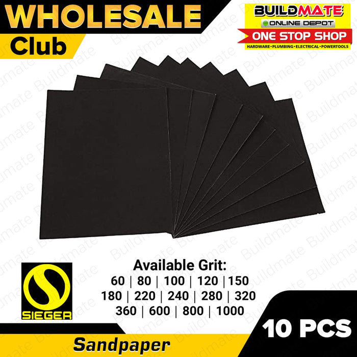 [WHOLESALE] (10PCS/SET) SIEGER Germany Sand Paper Sandpaper 28x23cm HIGH QUALITY •BUILDMATE•