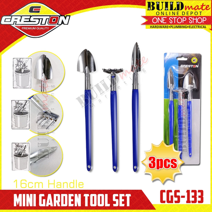 CRESTON 3PCS/SET Mini Garden Tools CGS133 •BUILDMATE•