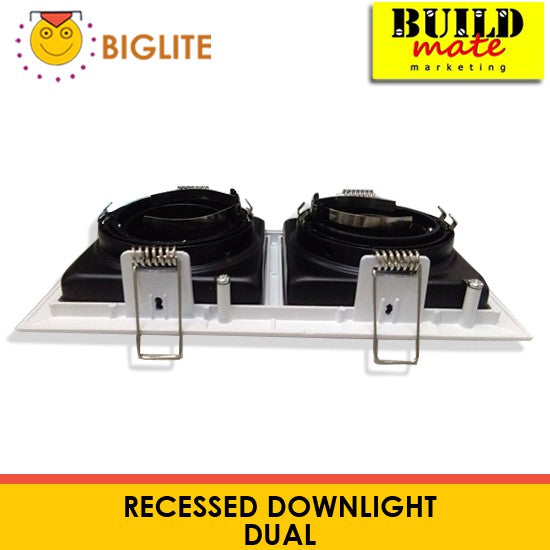 BIGLITE Single Recessed Dual YP135-2-WH •BUILDMATE•