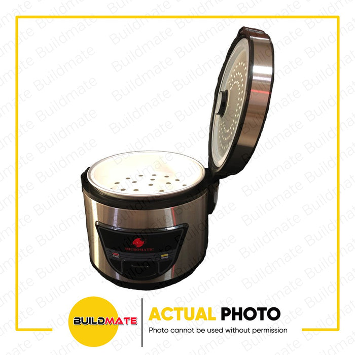 BUILDMATE Micromatic Jar Rice Cooker with Steamer 1.5L 5CUPS 500W Automatic Electric Cooker MJRC-5028