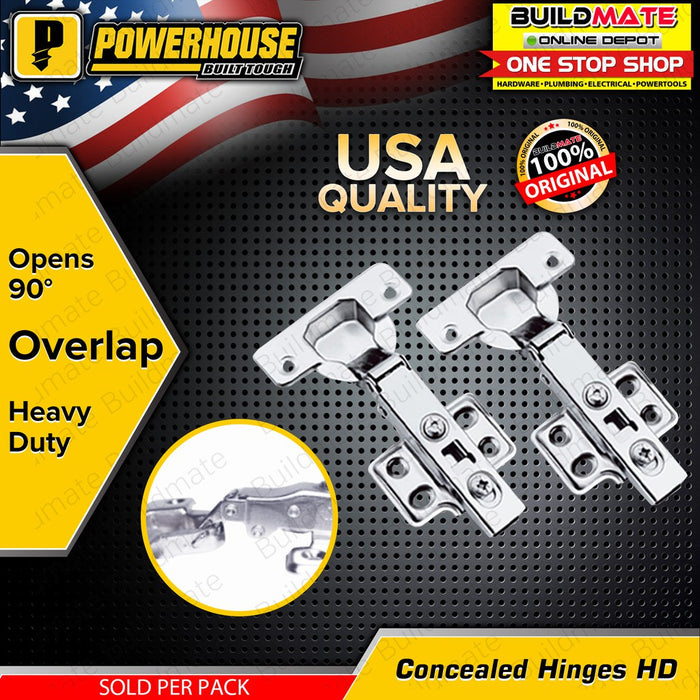 POWERHOUSE Regular Concealed Hinges SOLD BY PAIRS •BUILDMATE• PHDH