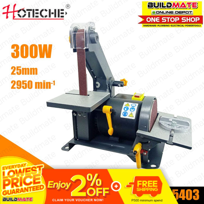 HOTECHE Belt and Disc Sander 300W 25mm P805403 •BUILDMATE•