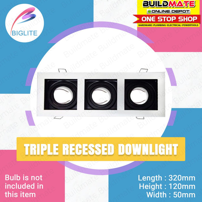 BIGLITE Triple Recessed Downlight SC135-3-WH-SQ •BUILDMATE•