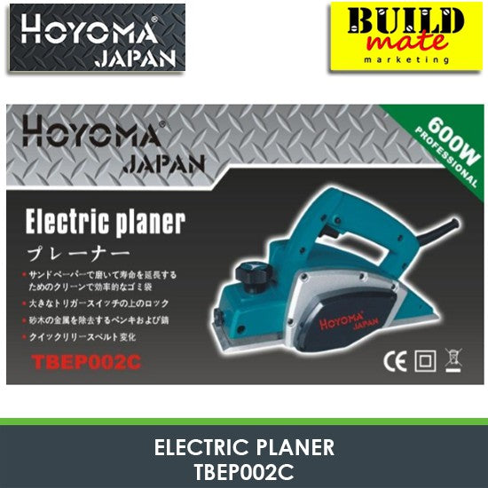 HOYOMA Japan Electric Wood Planer 600W TBEP002C •BUILDMATE• HYMPT