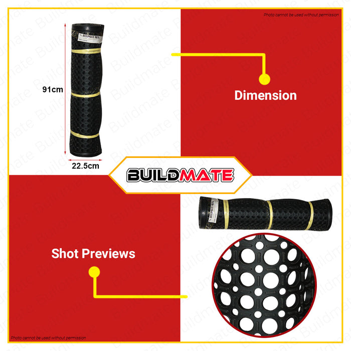 CRESTON Industrial Rubber Mat Matting 12mm x 1.5M x 0.9M FE9301 •BUILDMATE•