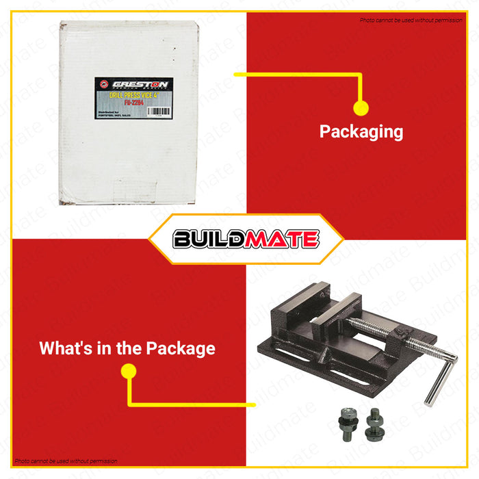 CRESTON Drill Press Vice 4" FU2284 •BUILDMATE•