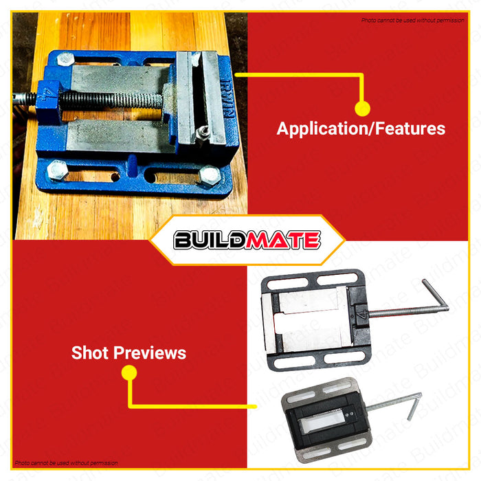 CRESTON Drill Press Vice 4" FU2284 •BUILDMATE•