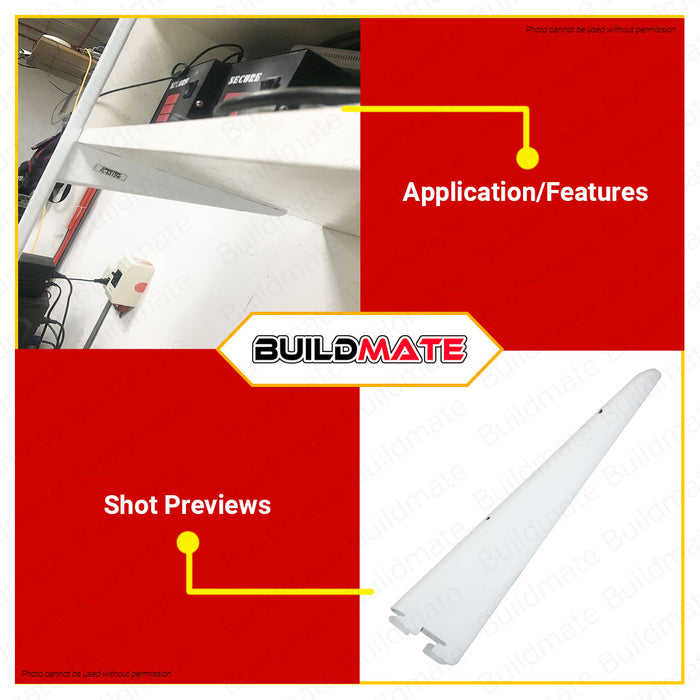 CRESTON Double Slotted Shelf Bracket 220mm FL6310W •BUILDMATE•
