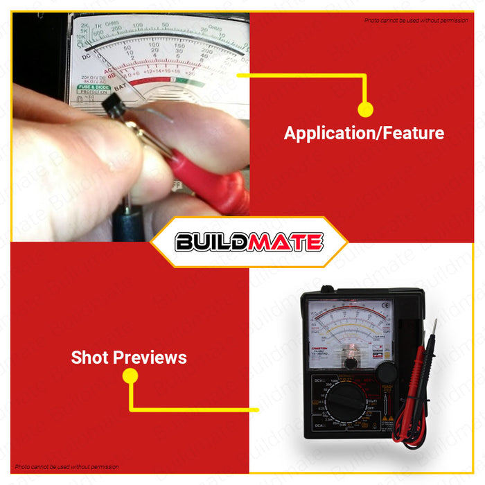 CRESTON Analog Analogue Multi Tester FN8957 •BUILDMATE•