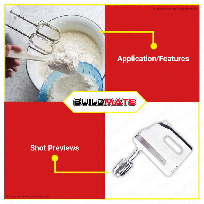 HANABISHI Handmixer Hand Mixer with Turbo Function HHM-56 •BUILDMATE•