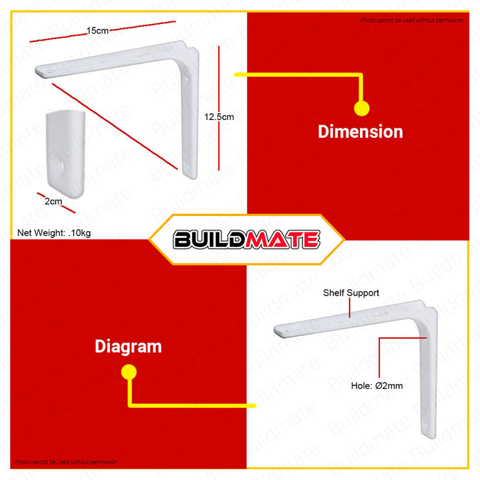 CRESTON Shelf Bracket 5" x 6" FL6006 •BUILDMATE•