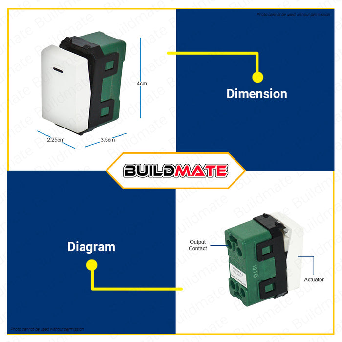 PANASONIC Original Wide Series 1 Way Switch WEG5001K-5 •BUILDMATE•