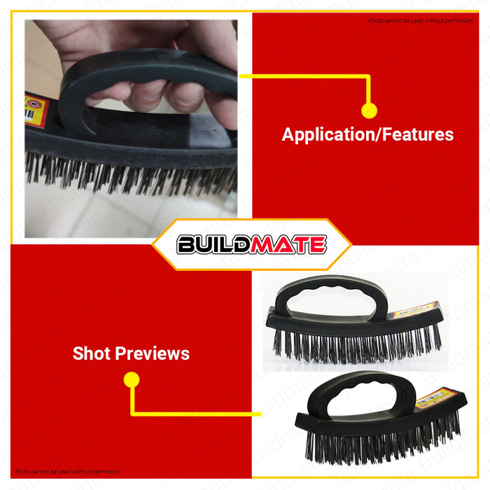 CRESTON Steel Wire Brush Rectangular 4 x 18 FH3375 •BUILDMATE•