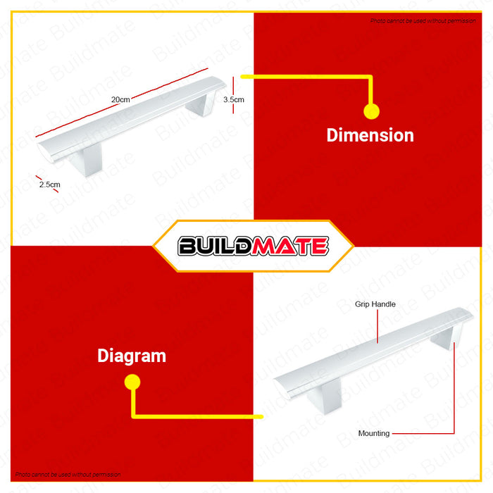 CRESTON Aluminum Pull Handle 200mm FL-8238 FL8238 •BUILDMATE•