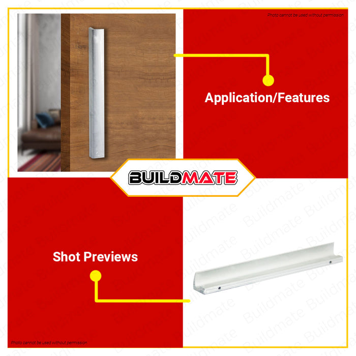 CRESTON Aluminum Pull Handle 200mm FL8253 •BUILDMATE•