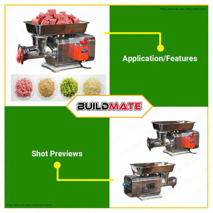 HOYOMA JAPAN Electric Meat Mincer 12HP HT-EMM375 •BUILDMATE• HYMHT