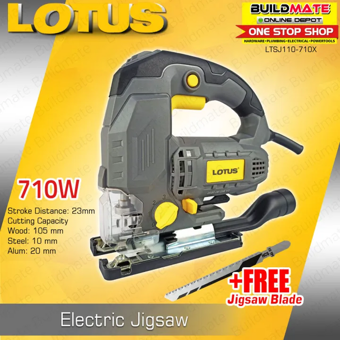 LOTUS Electric Jigsaw with Variable Speed 550W LTSJ60-550X / 710W LTSJ110-710X •BUILDMATE• LPT