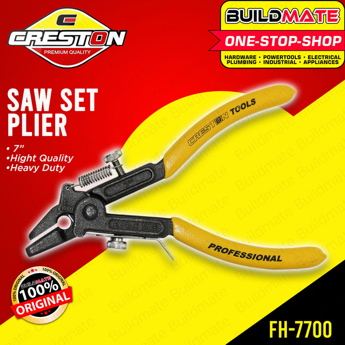 CRESTON Saw Set Pliers 7" FH7700 •BUILDMATE•