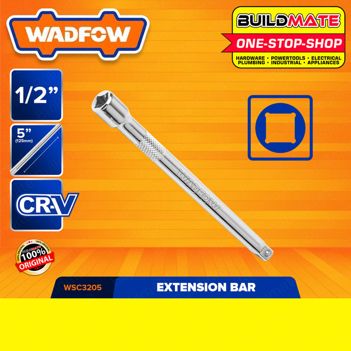 BUILDMATE Wadfow Drive Extension Bar 1/2" Inch CR-V Extension Rod Bar Socket 125MM / 250MM SOLD PER PIECE - WHT