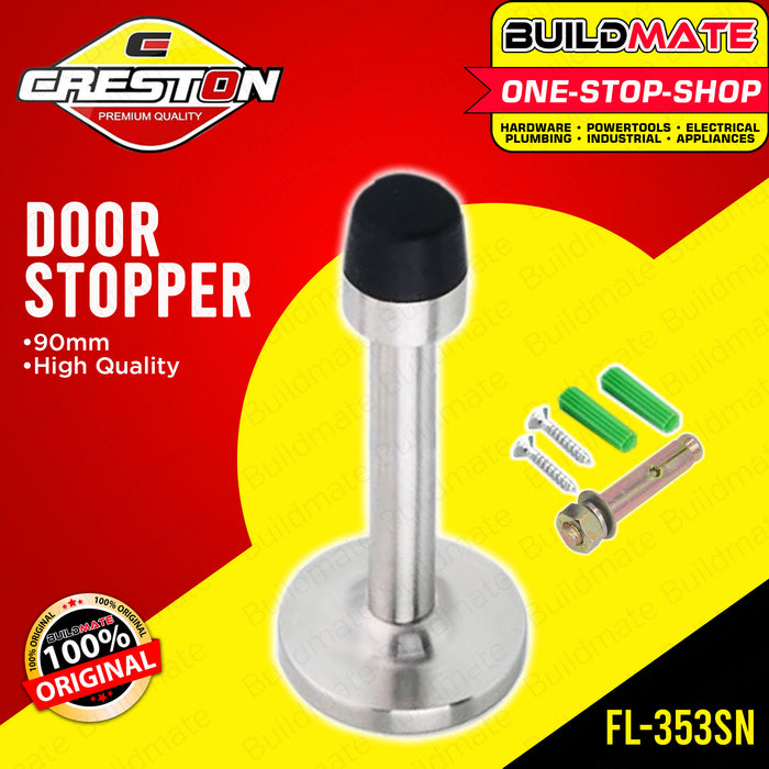 CRESTON Door Stopper 90mm FL-353SN •BUILDMATE•