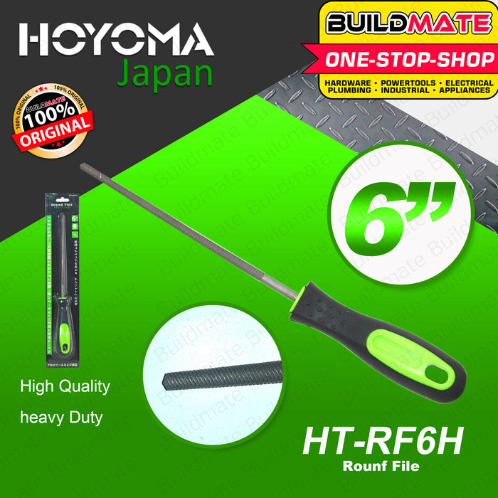 HOYOMA JAPAN Round File 6" HT-RF6H •BUILDMATE•