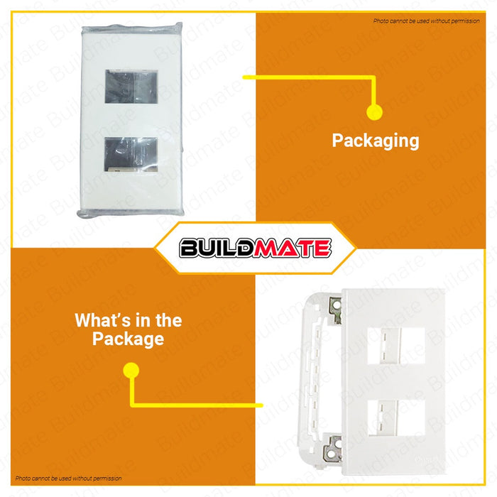 OMNI 2-Gang Plate WWP-112 WIDE SERIES •BUILDMATE•