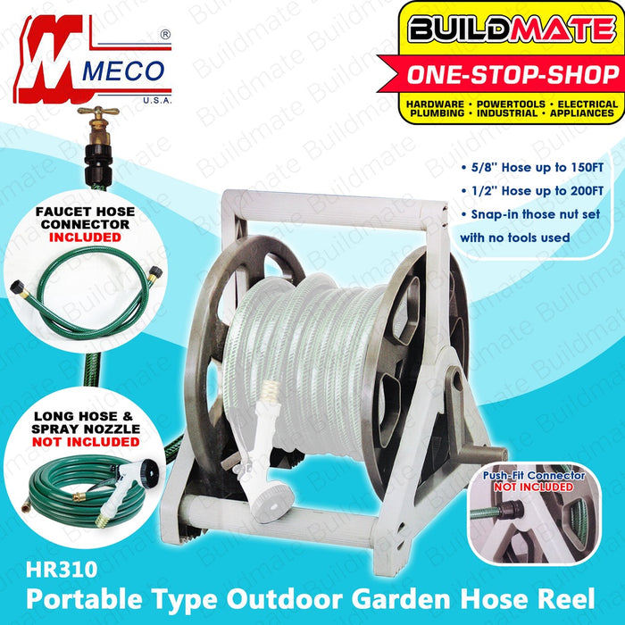 MECO Portable Type Outdoor Garden Hose Reel Set HR310 100