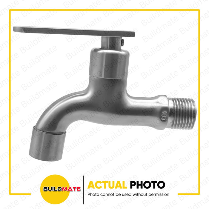 WATERHOUSE by POWERHOUSE Stainless Wall Faucet 1/2" x  2" •BUILDMATE• PHWH