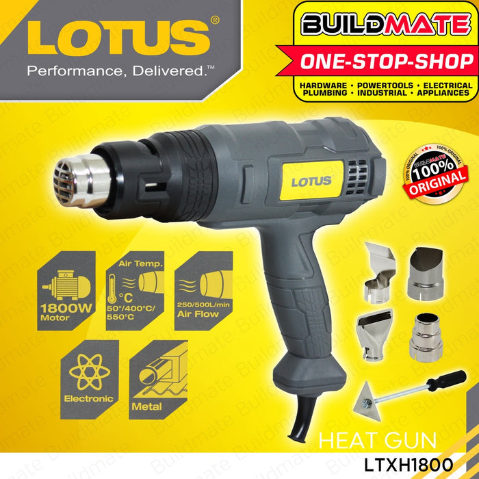 LOTUS Hot Air Heat Gun 1800W LTXH1800 •BUILDMATE• LPT