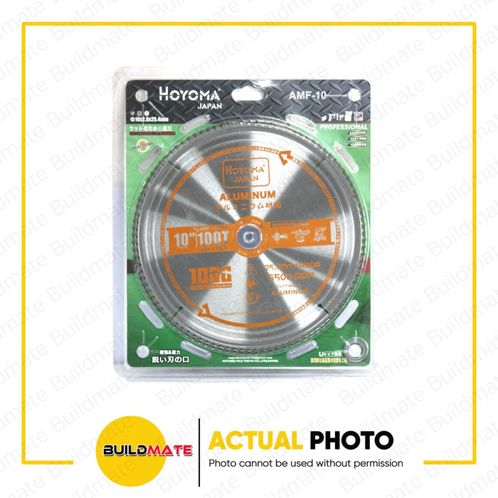 HOYOMA JAPAN TCT Saw Aluminum Miter Saw Blade 10" X 100T  AMF-10-100 •BUILDMATE•