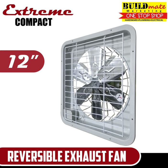 Extreme COMPACT Reversible Exhaust Fan 12" •BUILDMATE•