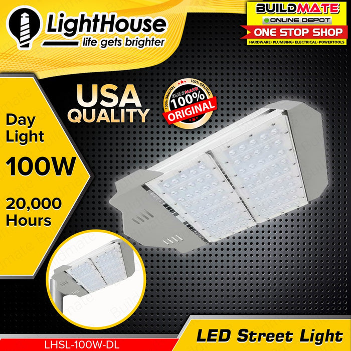 LIGHTHOUSE LED Industrial Street Light DAYLIGHT 6500K 100W LHSL-100W-DL •BUILDMATE• PHLH