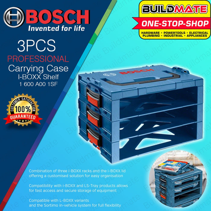 Bosch Professional Carrying Case Tool Box Organizer Storage I-BOXX Shelf 3pcs 1600A001SF •BUILDMATE•  BLC