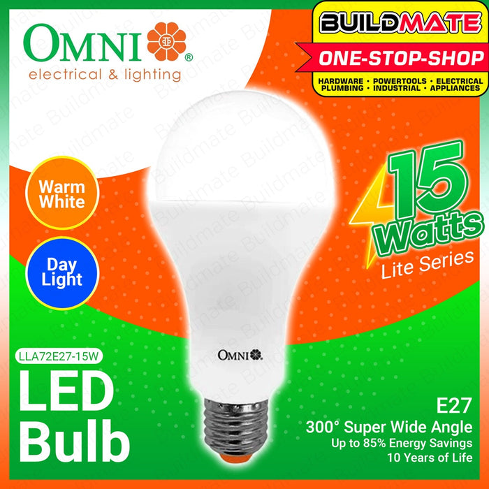 OMNI LED Lite A72 Bulb LLA72E27 15W DAY LIGHT WARM WHITE SOLD