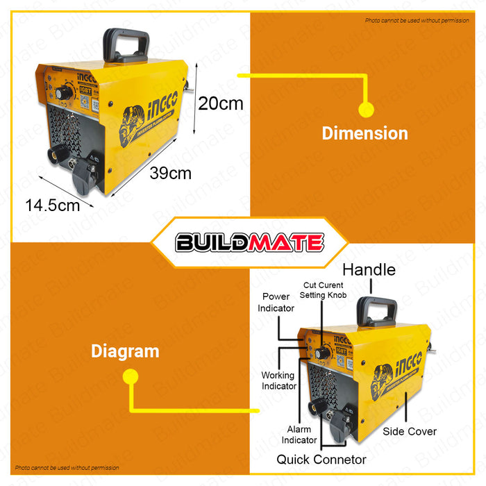 INGCO Inverter Welding Machine Plasma Cutter 40A ING-CUT401 •BUILDMATE• IPT